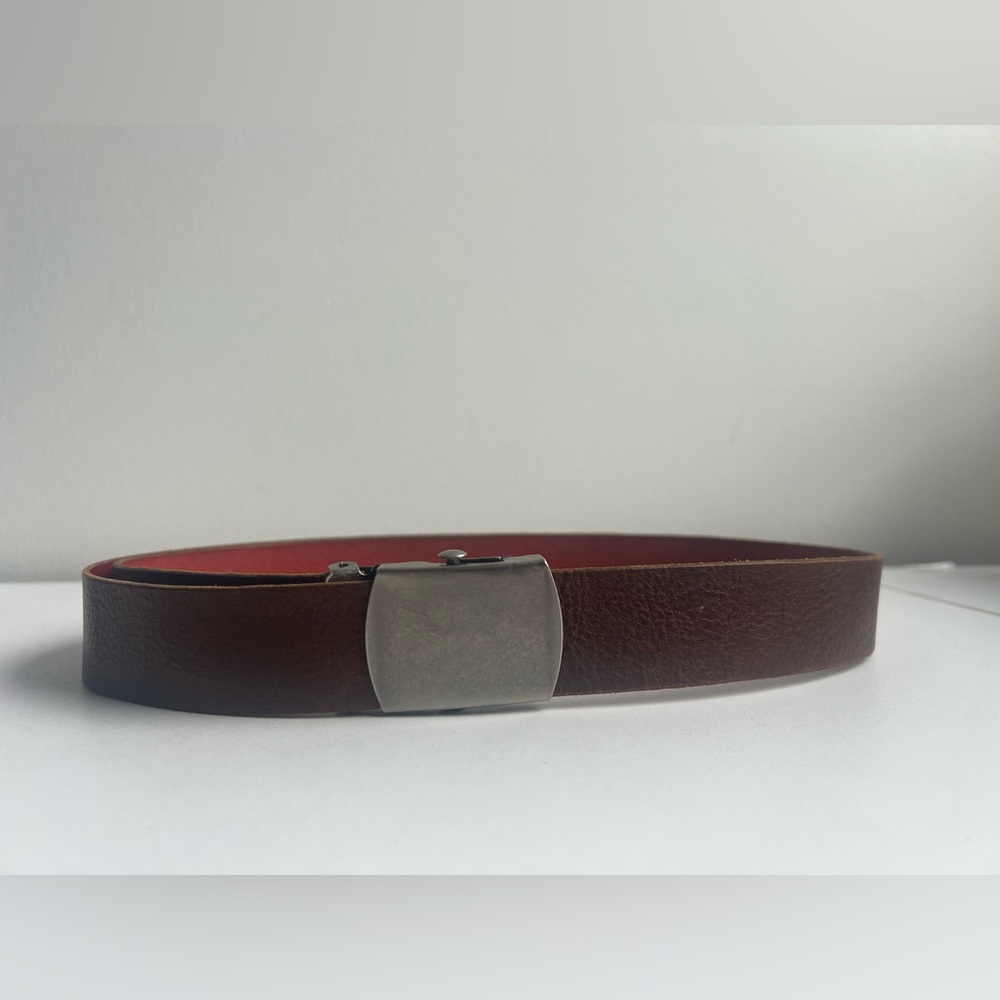 Vintage Mid-Century Roller‎ Clasp Leather Belt | Industrial Workwear